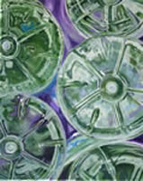 Image 36 - Plastic and Petunias, 20 x 16, oil on canvas