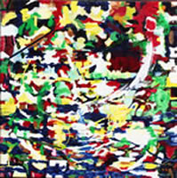 Image 21 - Abstract XII, Twirl, 36 x 36, acrylic on canvas