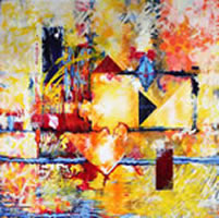 Image 24 - Abstract IV, 36 X36, acrylic on canvas